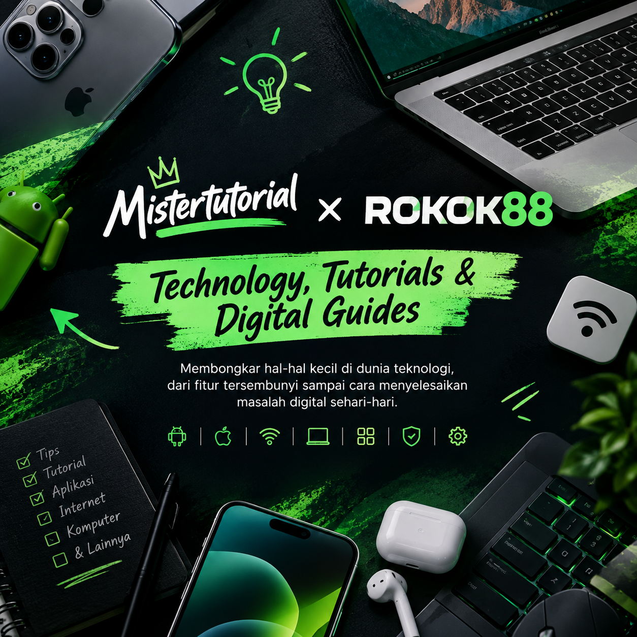 Mistertutorial x ROKOK88 - Technology, Tutorials & Digital Guides