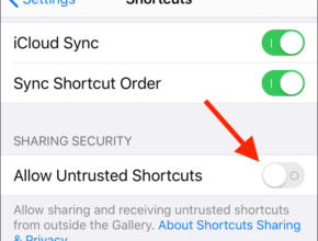 cara Mengatasi Allow Untrusted Shortcuts di iPhone