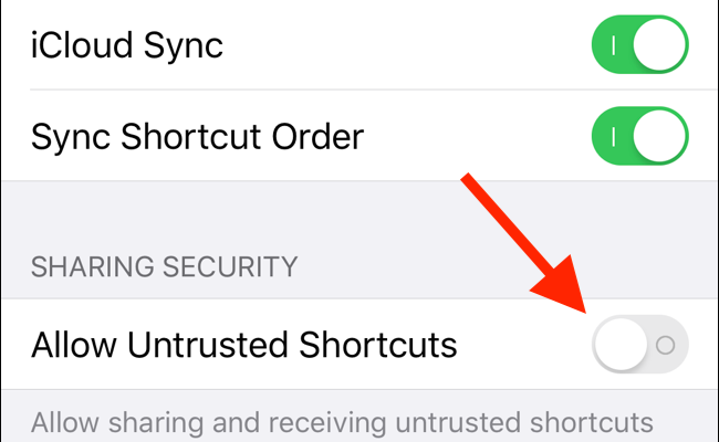 cara Mengatasi Allow Untrusted Shortcuts di iPhone