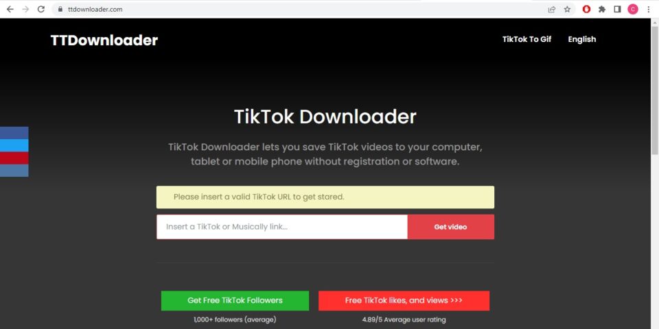 Download Video TikTok Melalui TTDownloader