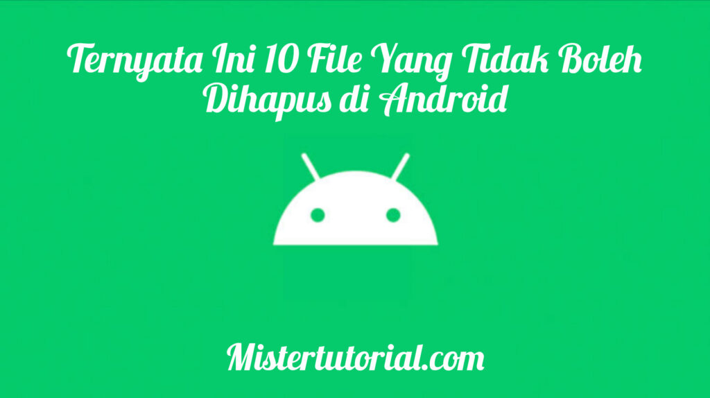 Ternyata Ini 10 File Yang Tidak Boleh Dihapus Di Android