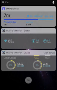 Cara Menampilkan Kecepatan Internet di iPhone Dengan Mudah Menggunakan Traffic Monitor with Widget2